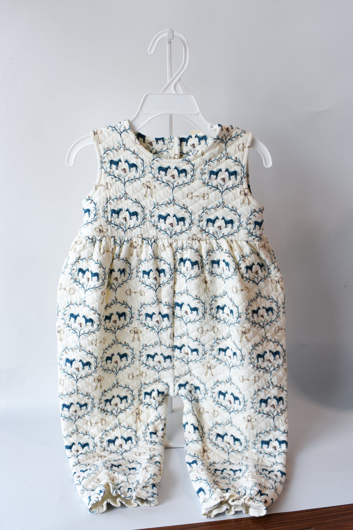 Sleeveless Quilted Rebecca Romper-Horse Bits and Bows