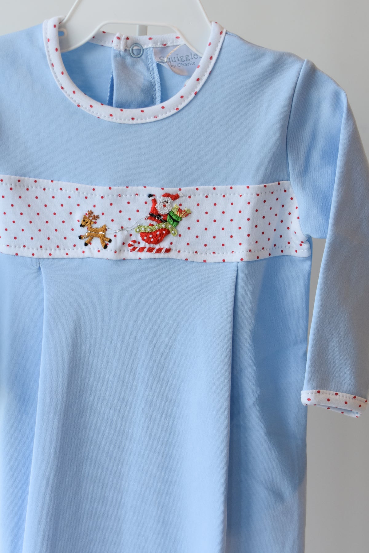 Santa in the Sky Long Romper