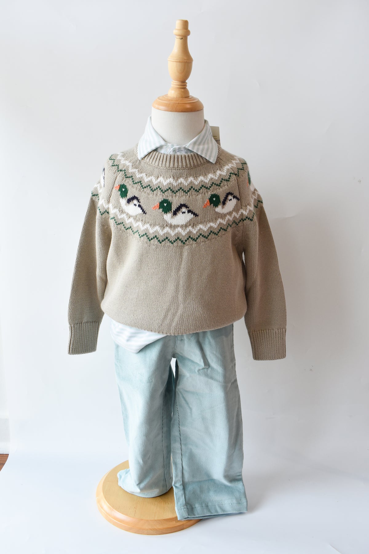Isaac’s Sweater Fairisle-Keeneland Ducks