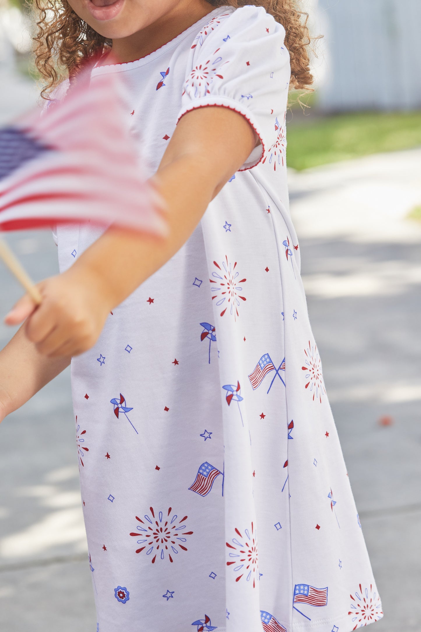 Flags Printed T-Shirt Dress
