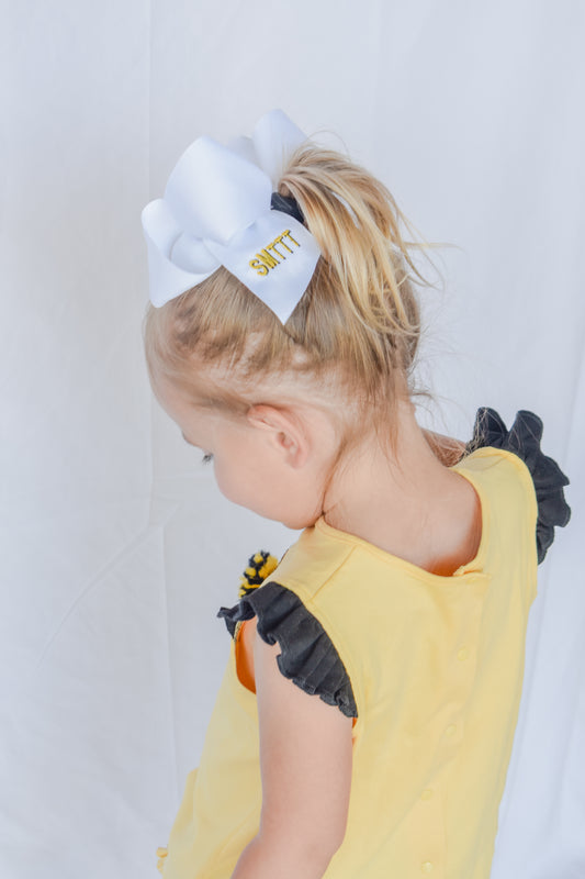 Embroidered Gameday King Classic Wrap Bow