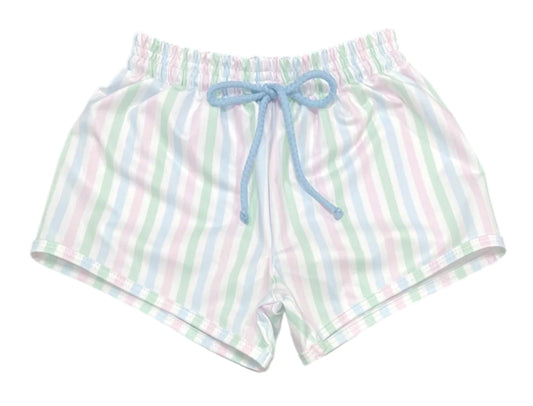 J&L Pastel Stripe Swim Trunks