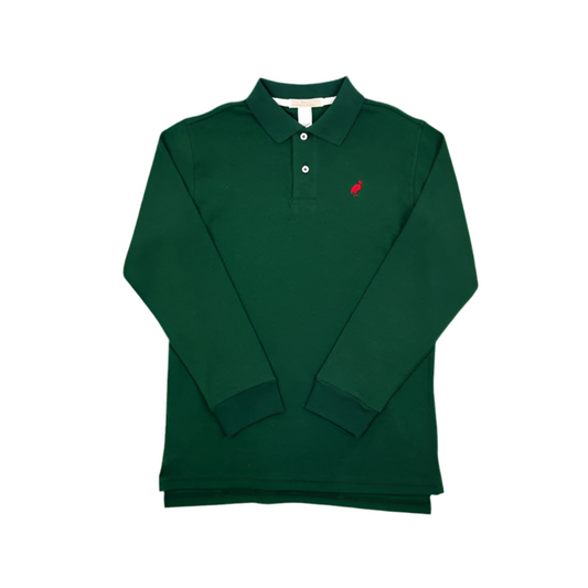 Prim & Proper LS Grier Green Polo