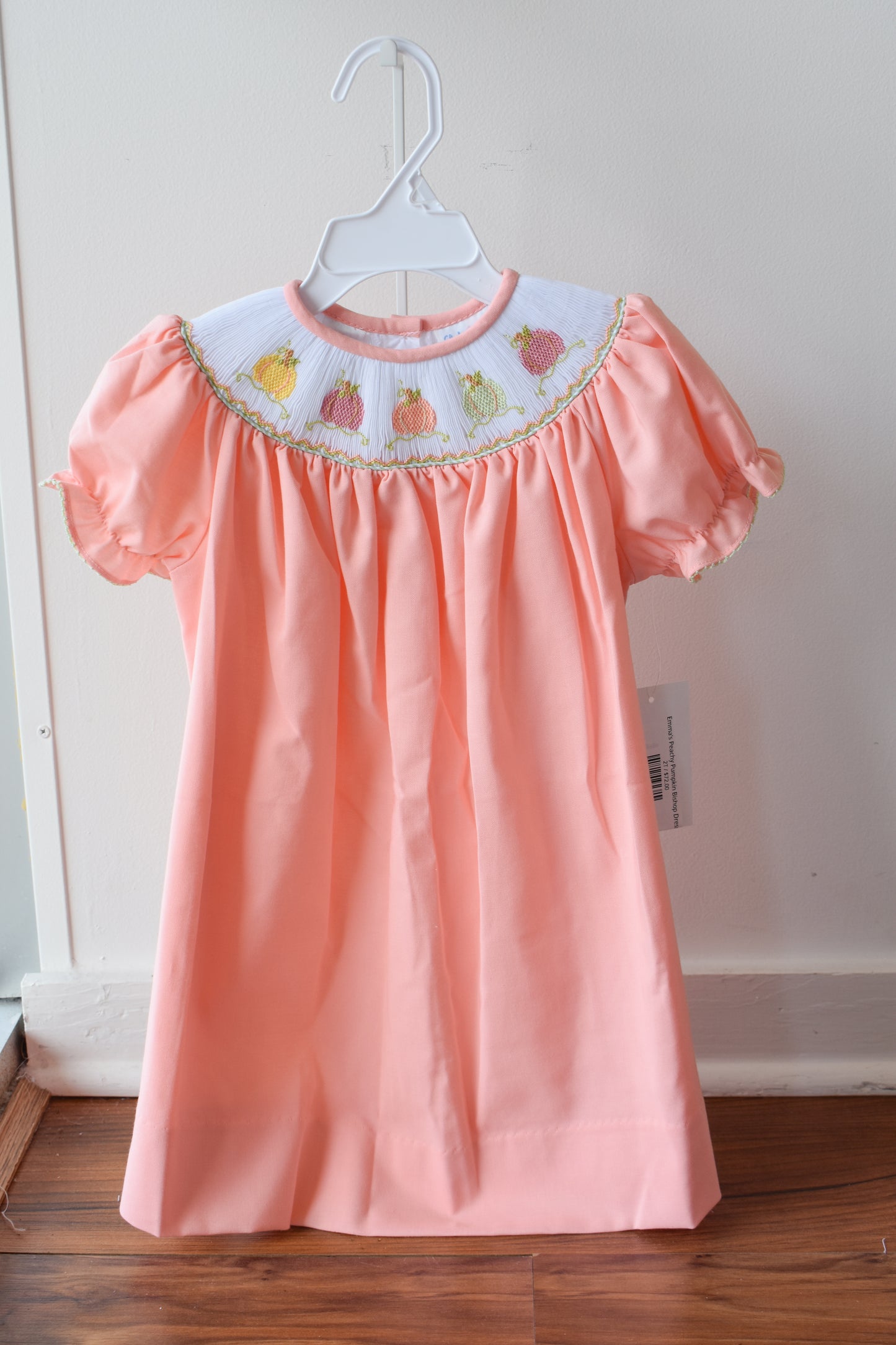 Emma’s Peachy Pumpkin Bishop Dress