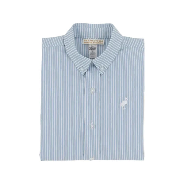 Dean’s List Dress Shirt-Barrington Tally Tickling Stripe