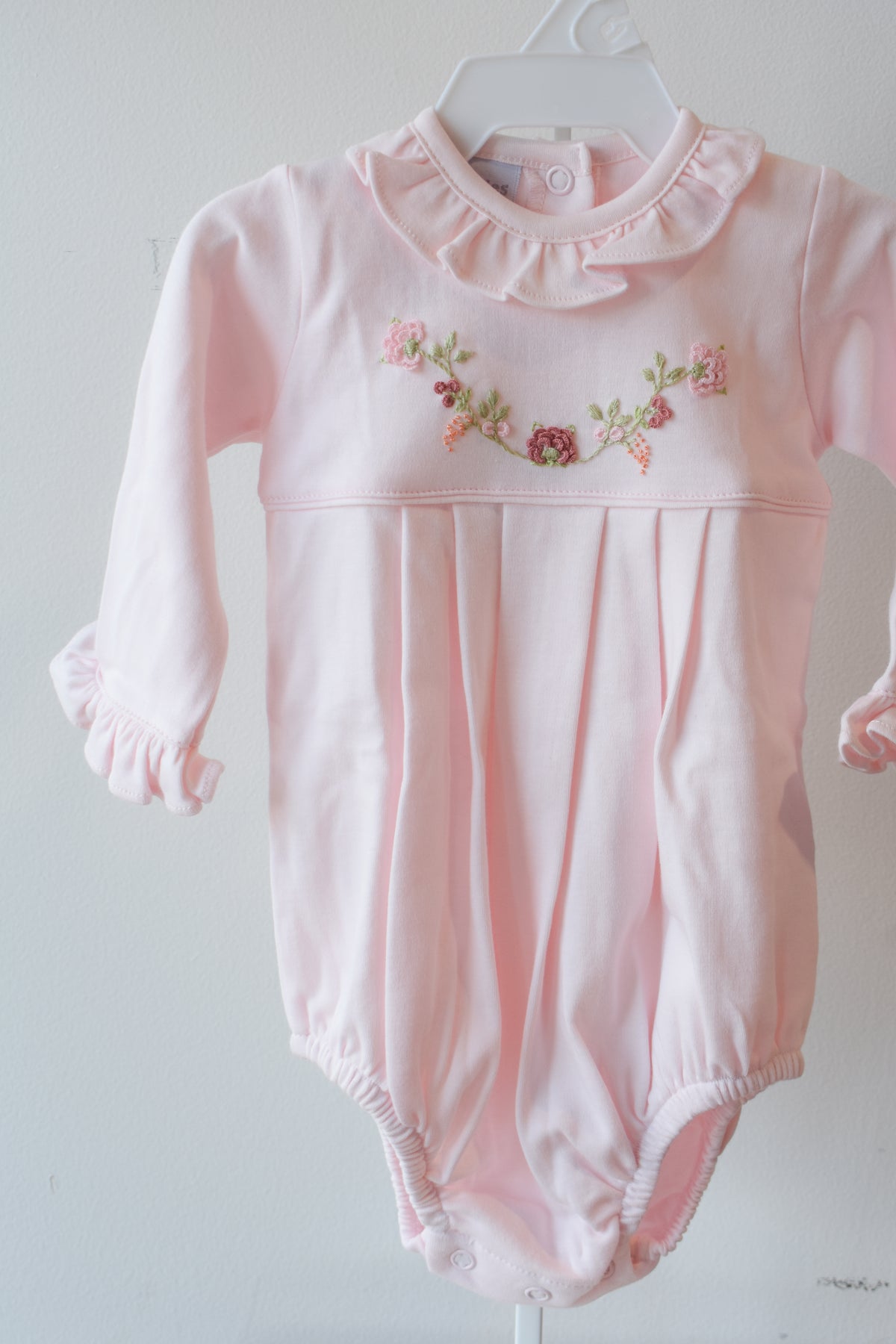Fall Floral Vines Long Sleeve Ruffle Bubble