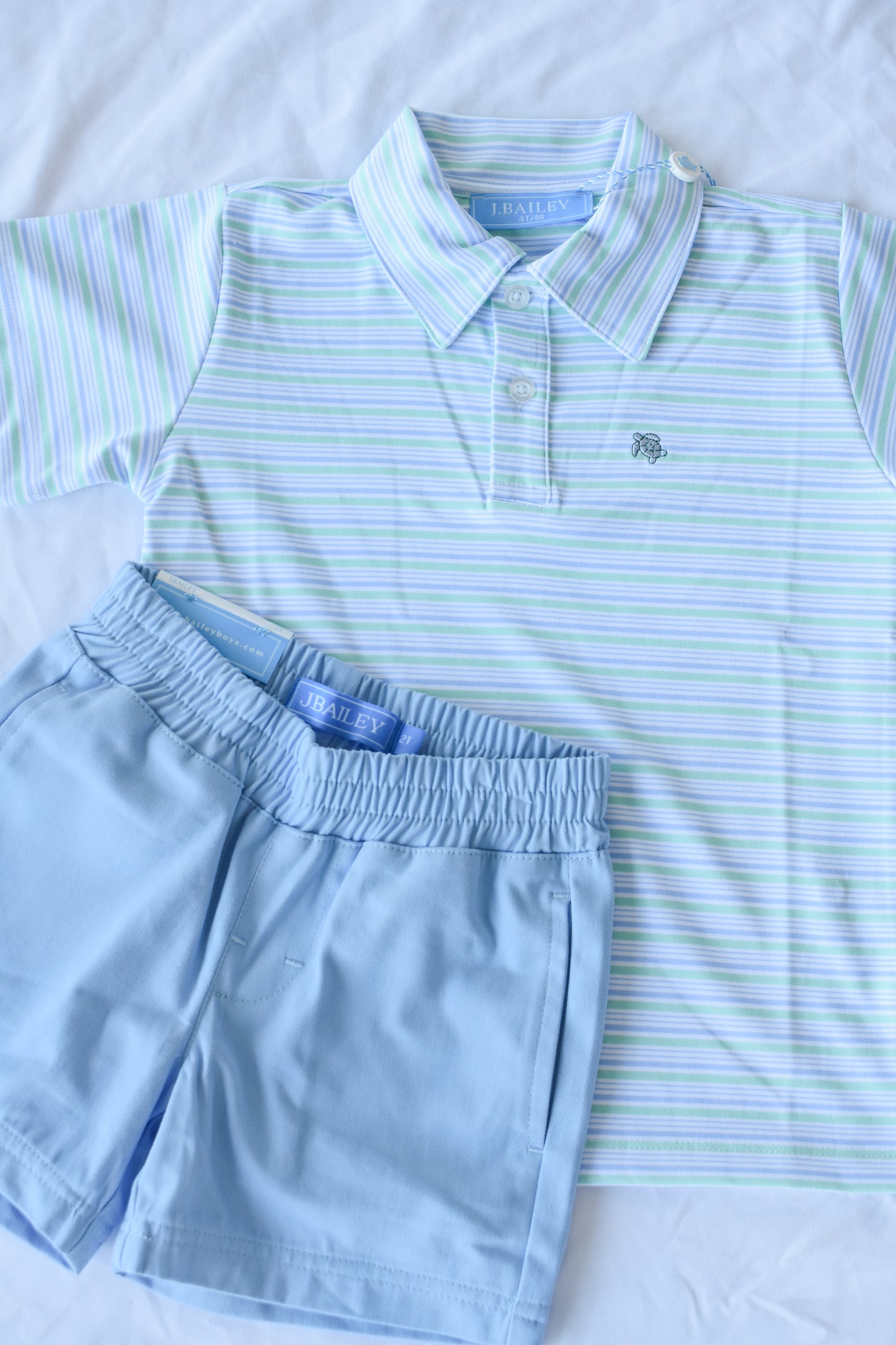 Performance Polo S/S-Pinehurst Blue Striped