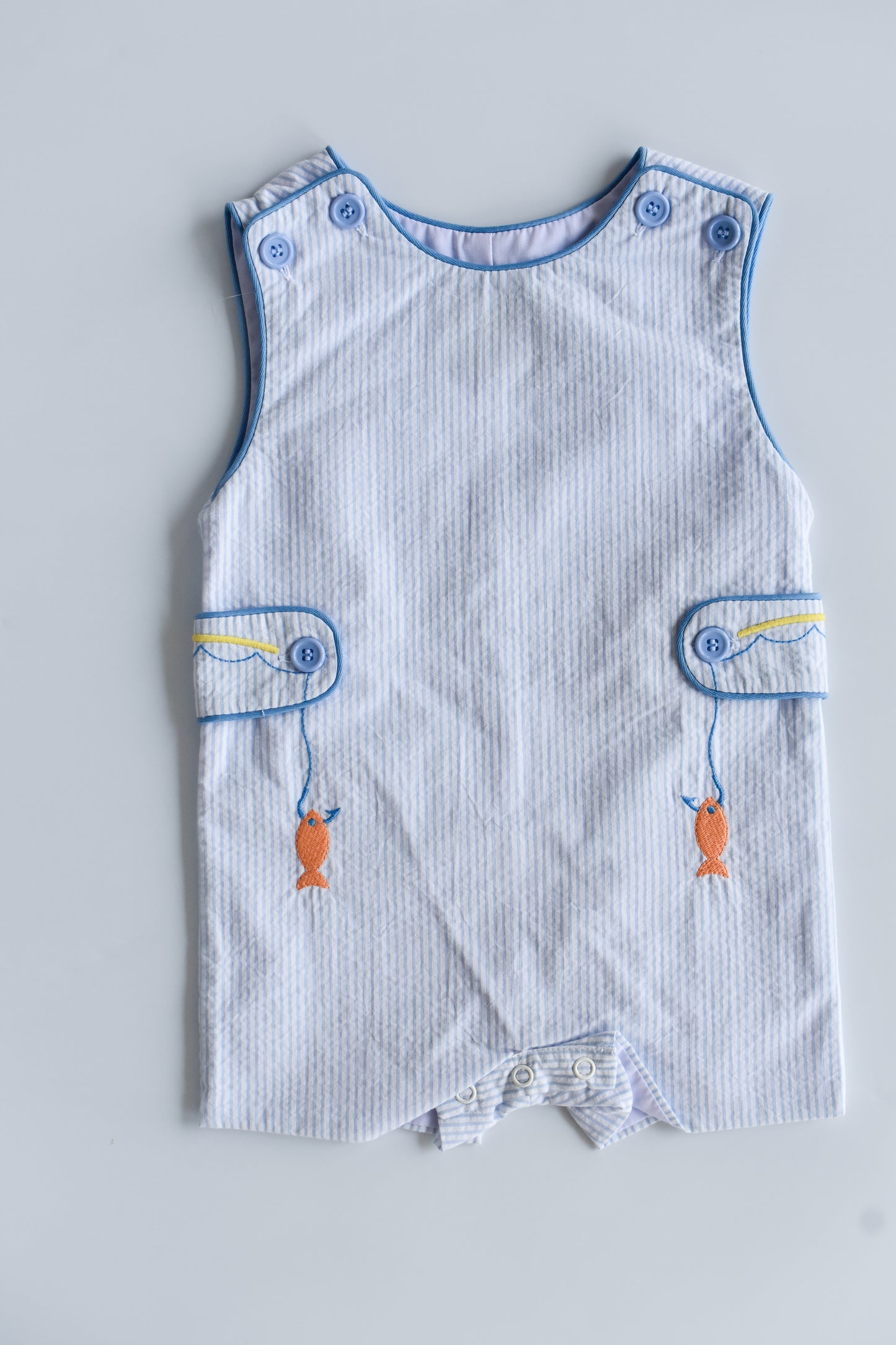 Fishing Lure Seersucker Shortall