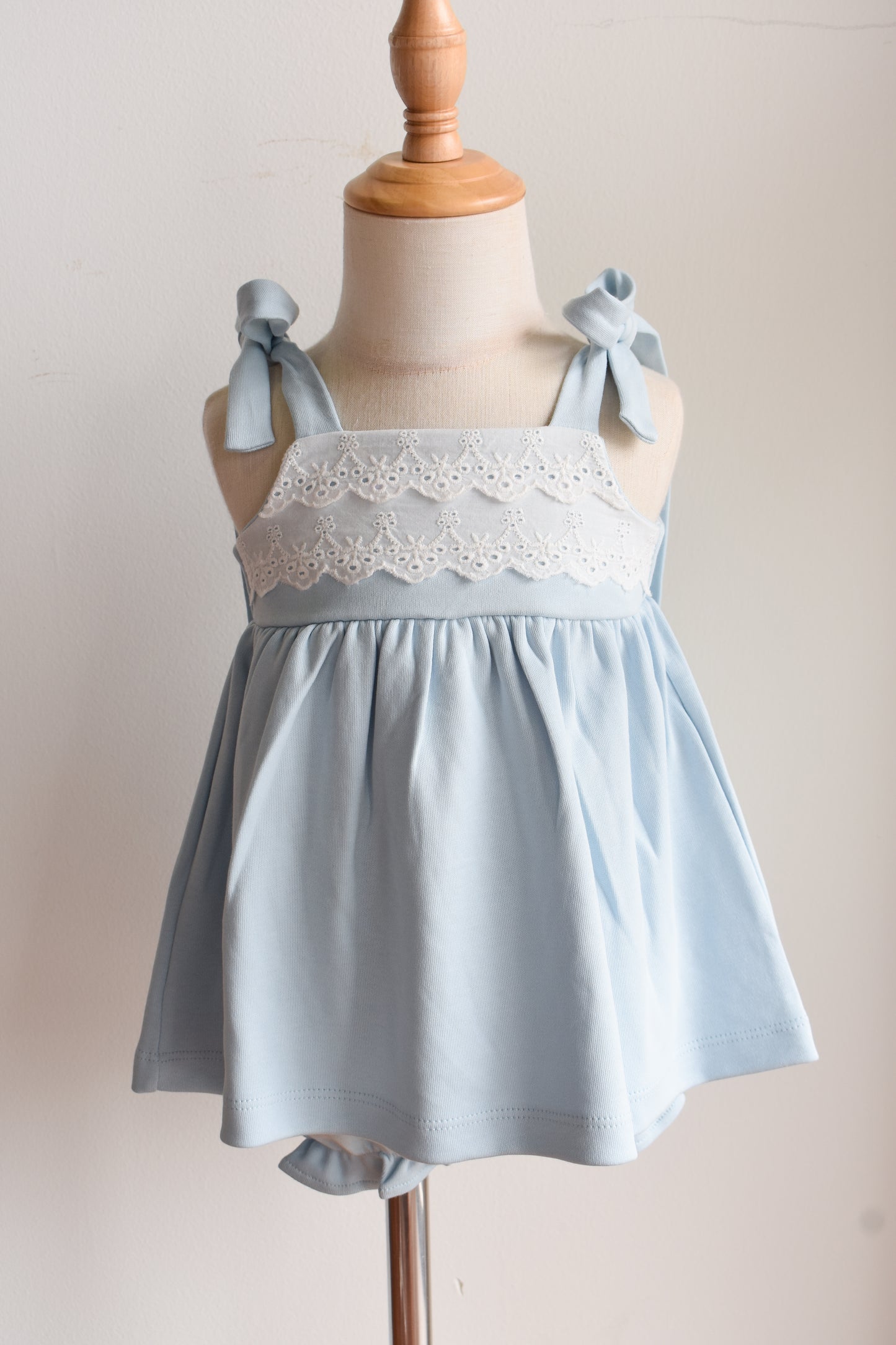 Idabelle Bloomer Set-Buckhead Blue Pima