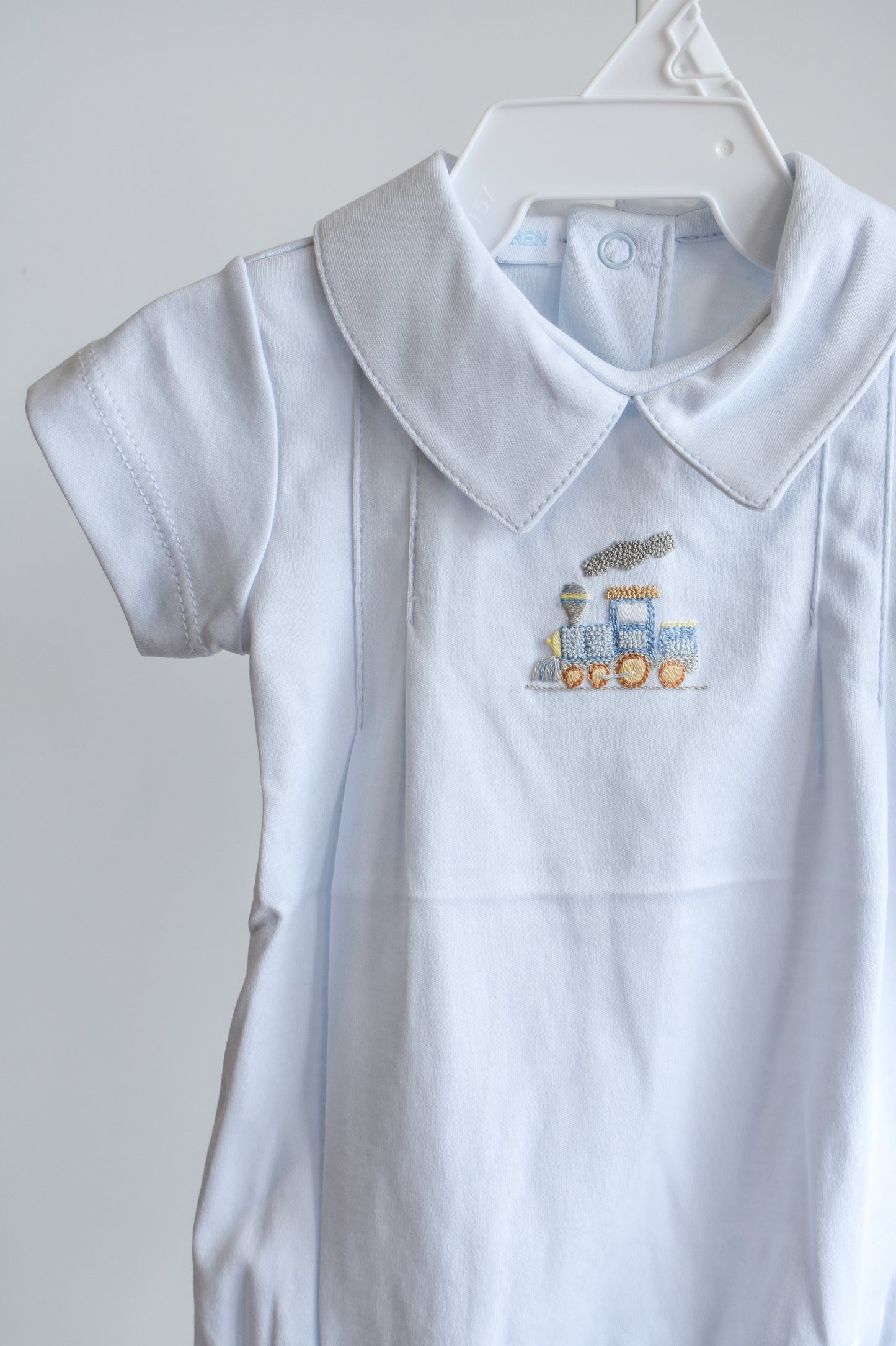 Choo Choo Train Hand Embroidered Bubble