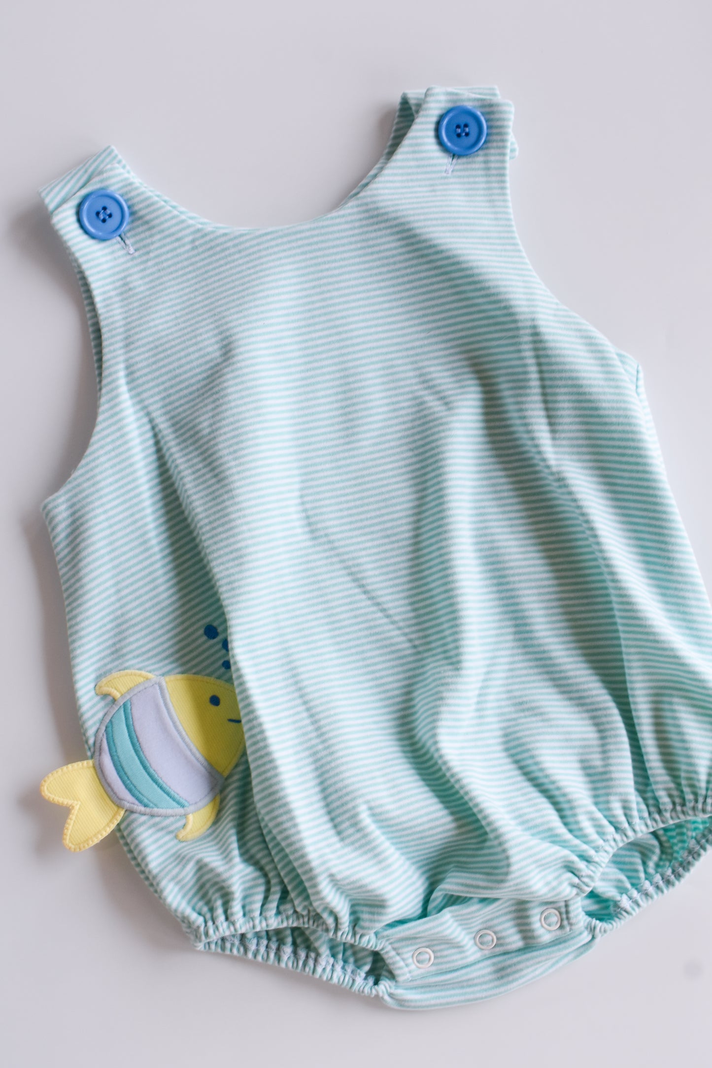 Fishy Bitty Knit Christopher Sunsuit