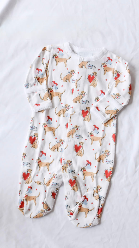 I "Woof" You Printed Footie