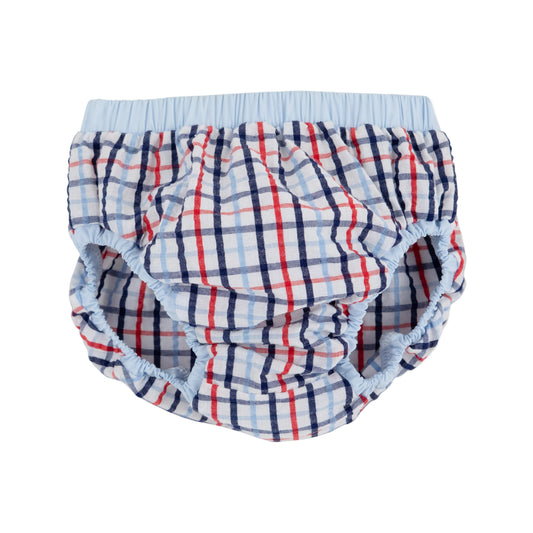 Beach Bum Cover-Pierce Mill Plaid Seersucker