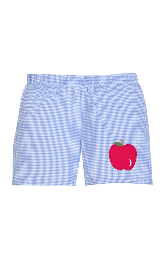 Embroidered Basic Short-Apple
