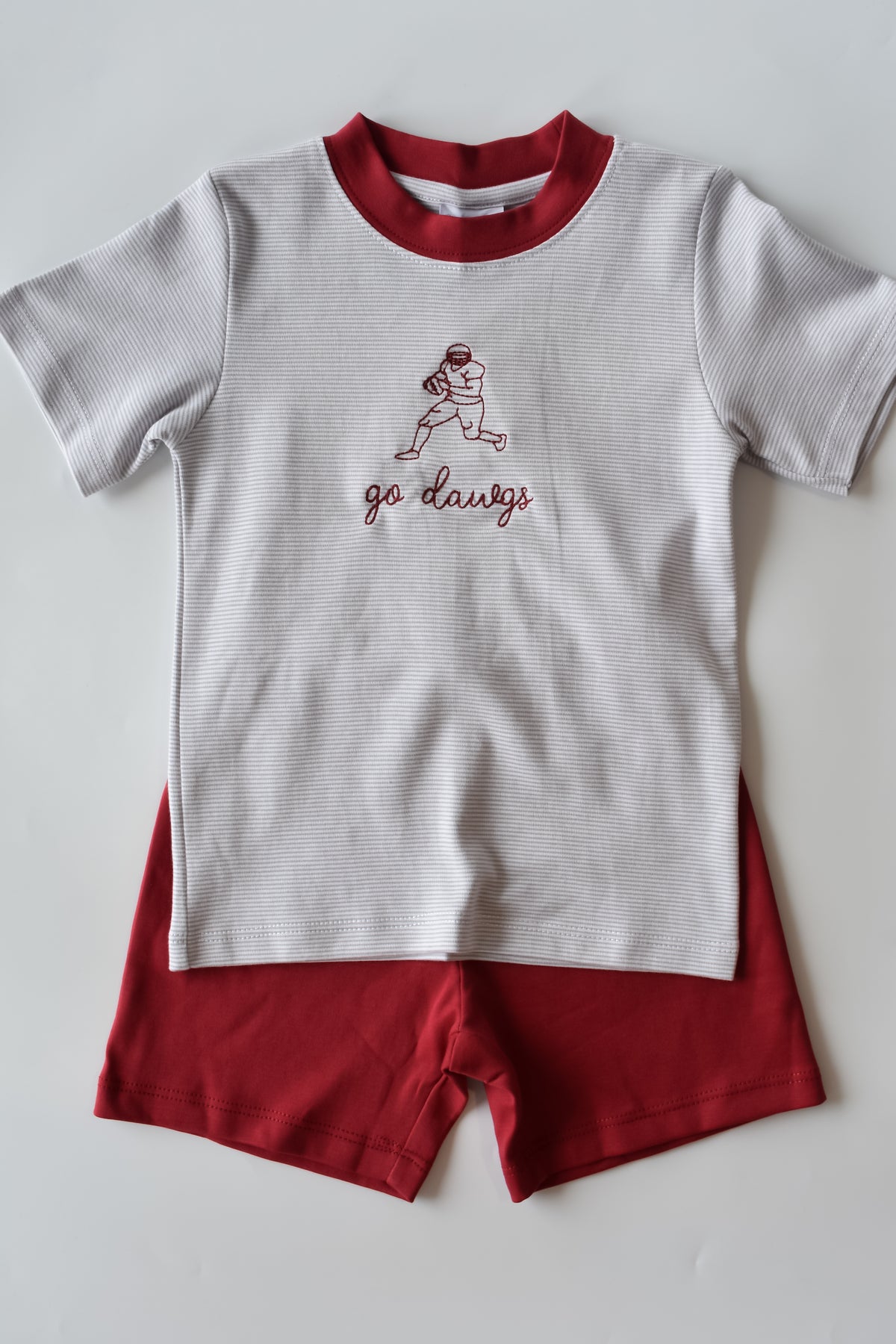 Go Dawgs Football Player Short Set