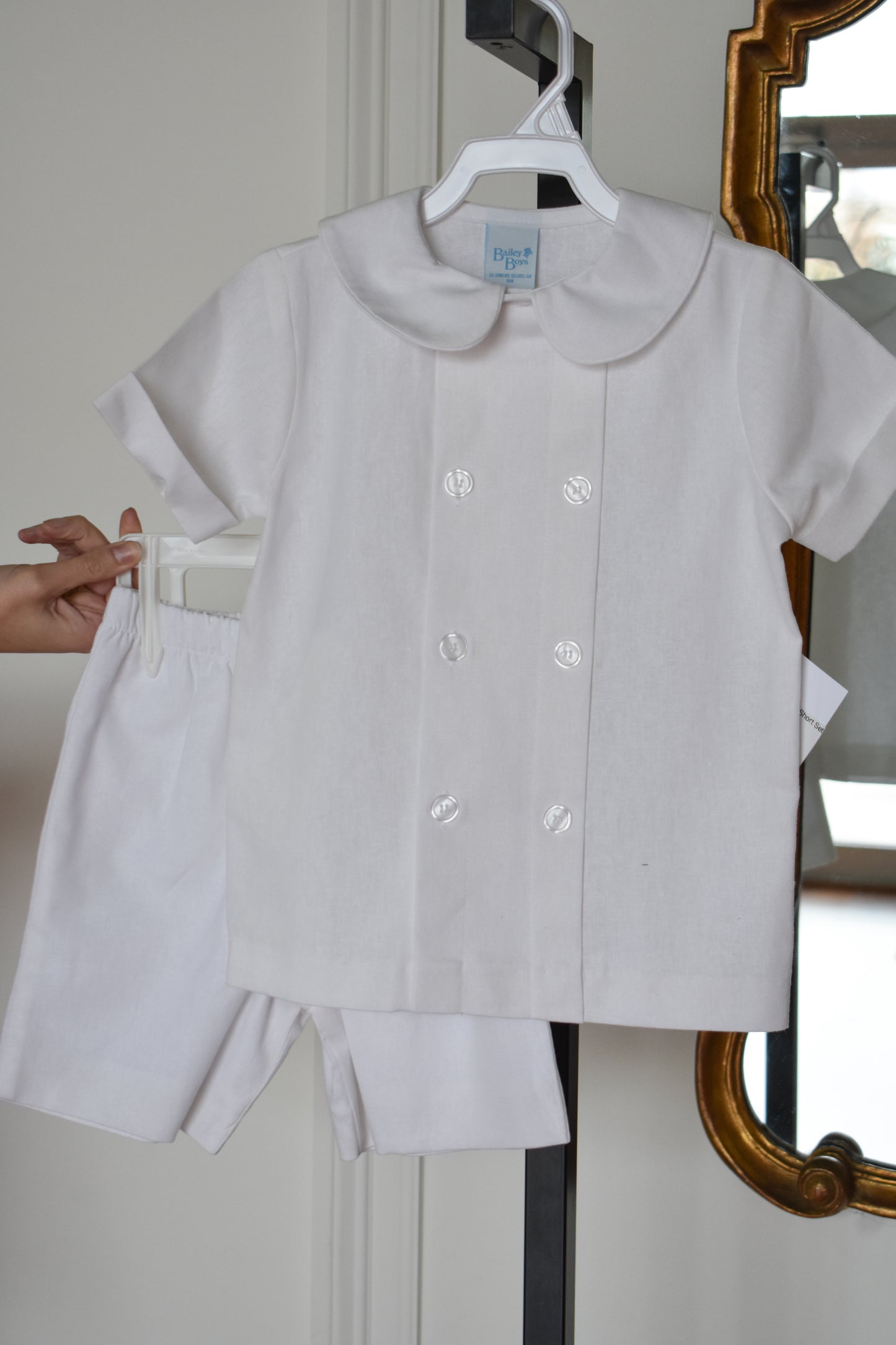 Whisper Linen Boy Dressy Short Set