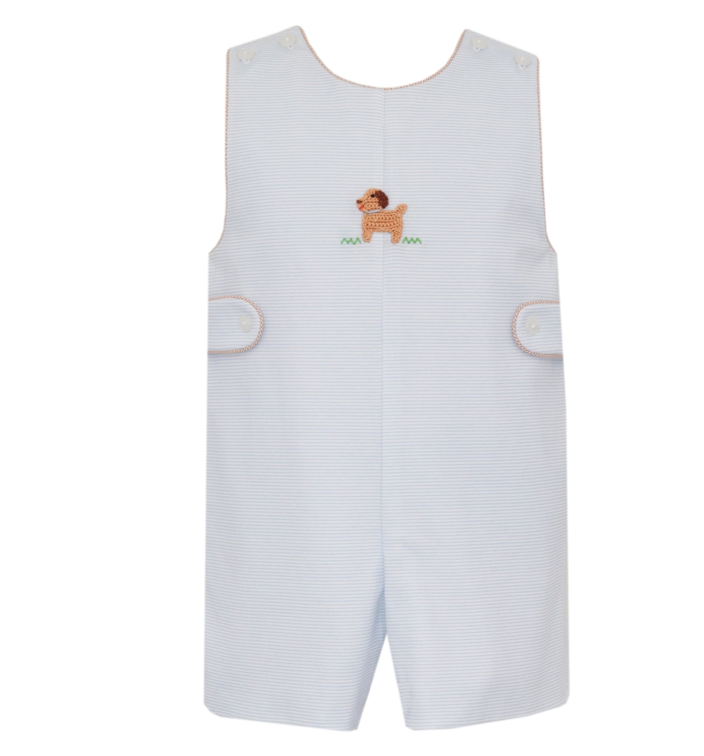 Petit Pups Blue Stripe Knit Jon Jon