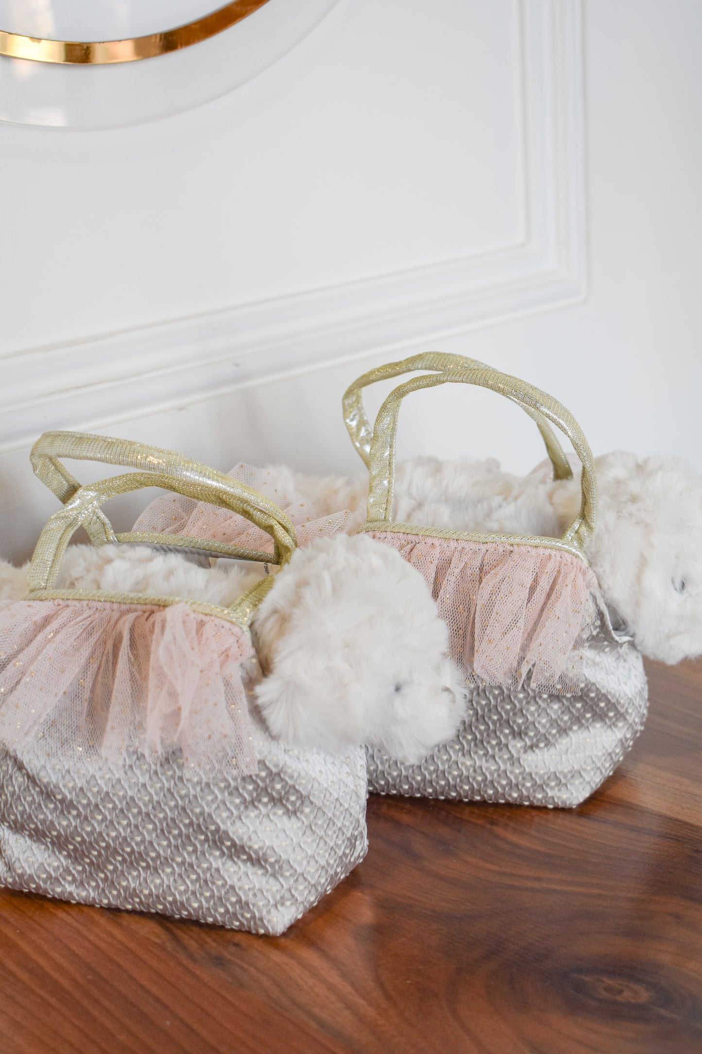 Sugar Maltese Puppy Plush Toy In Purse-Mon Ami