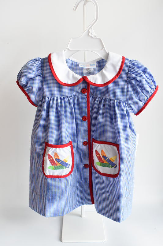 Bea's Back To School Crayon Pocket Dress