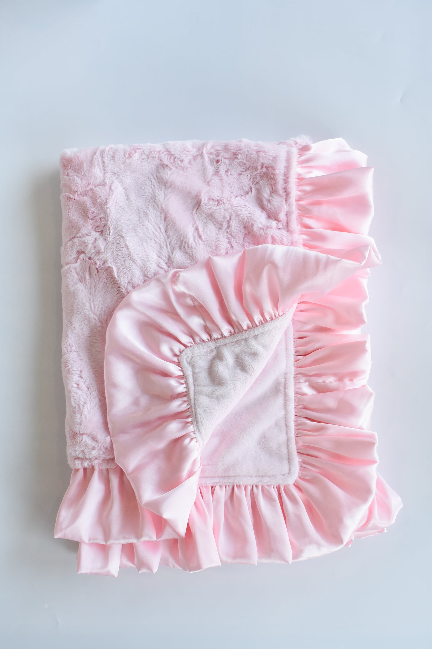 Double Plush Blanket-Classic Pink Hide