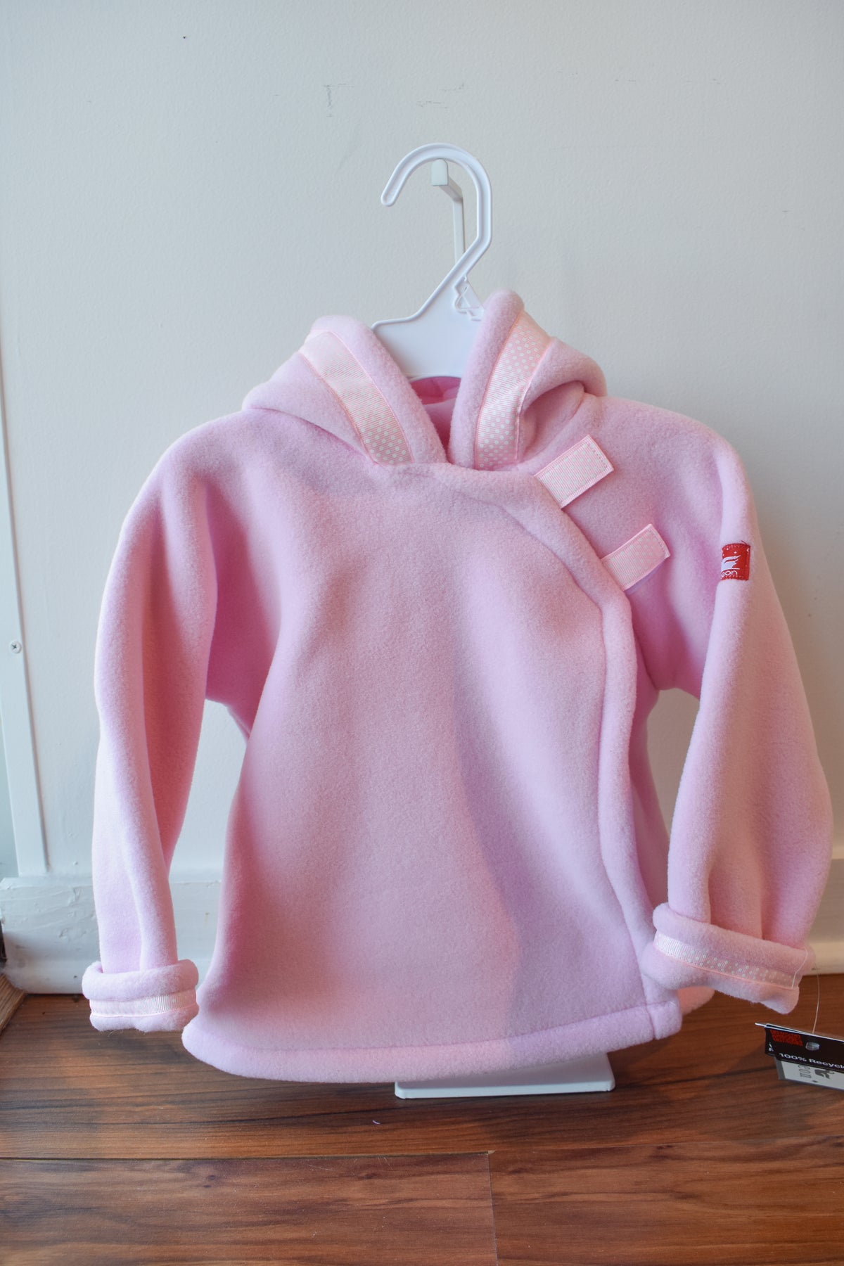 Widgeon Favorite Pink Polka Dot Hooded Fleece Jacket