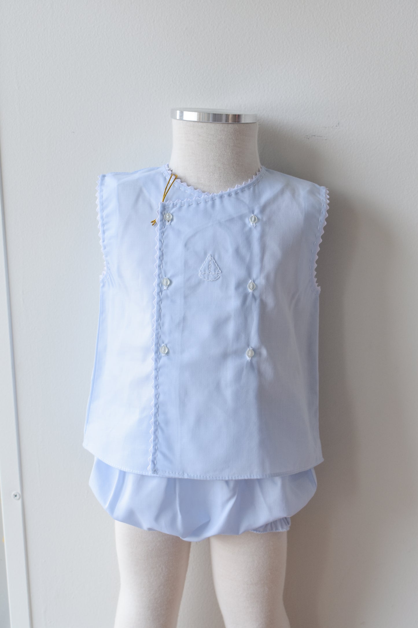 Boy’s Sailboat Diaper Set in Blue