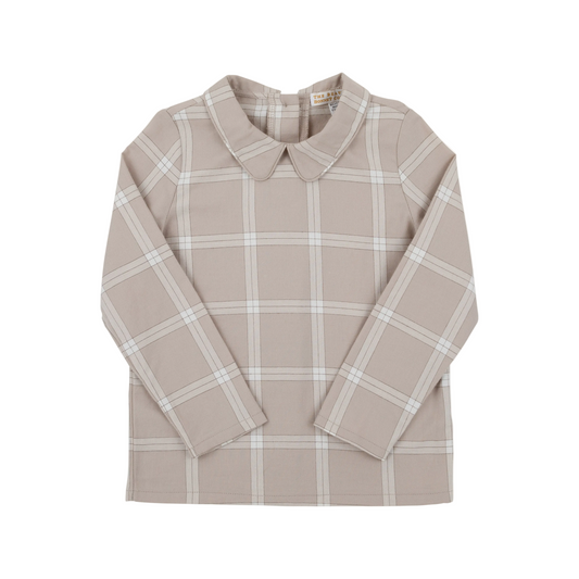 Peter Pan Collar Shirt-Thompson Park Plaid