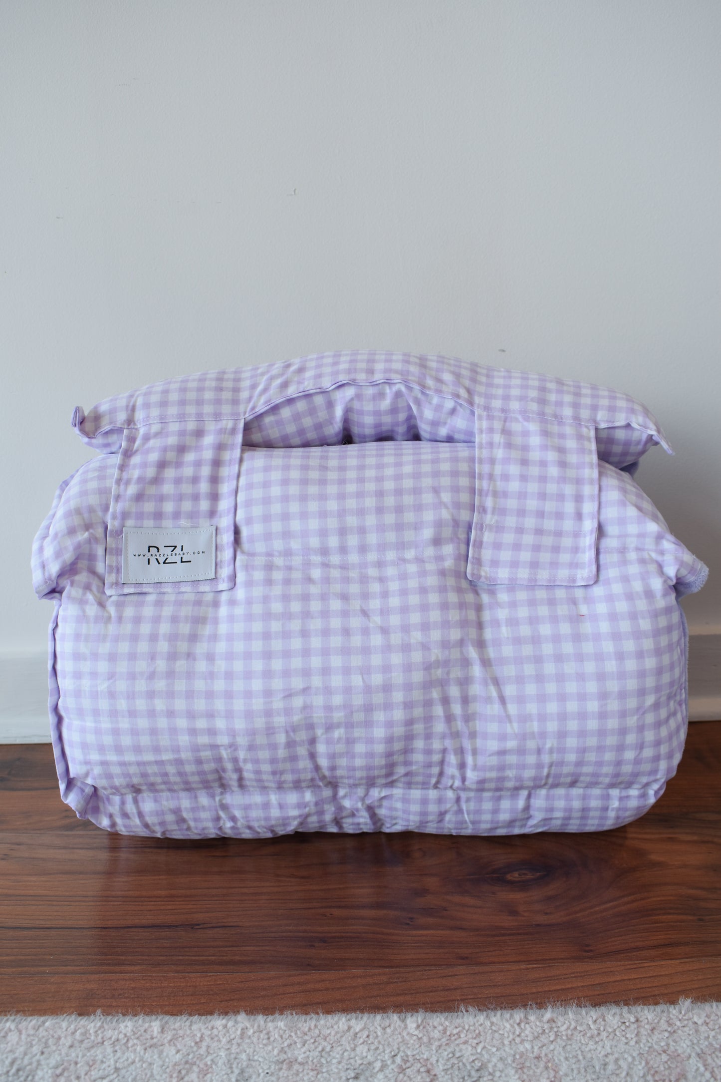 Razzle Baby Nap Mat-Lavender Mini Gingham