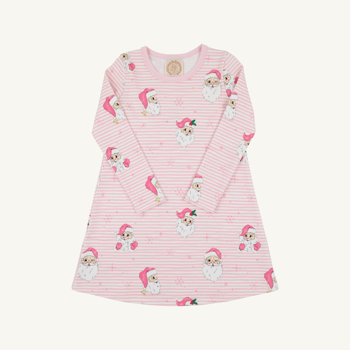 Long Sleeve Polly Play Dress-Dear Santa