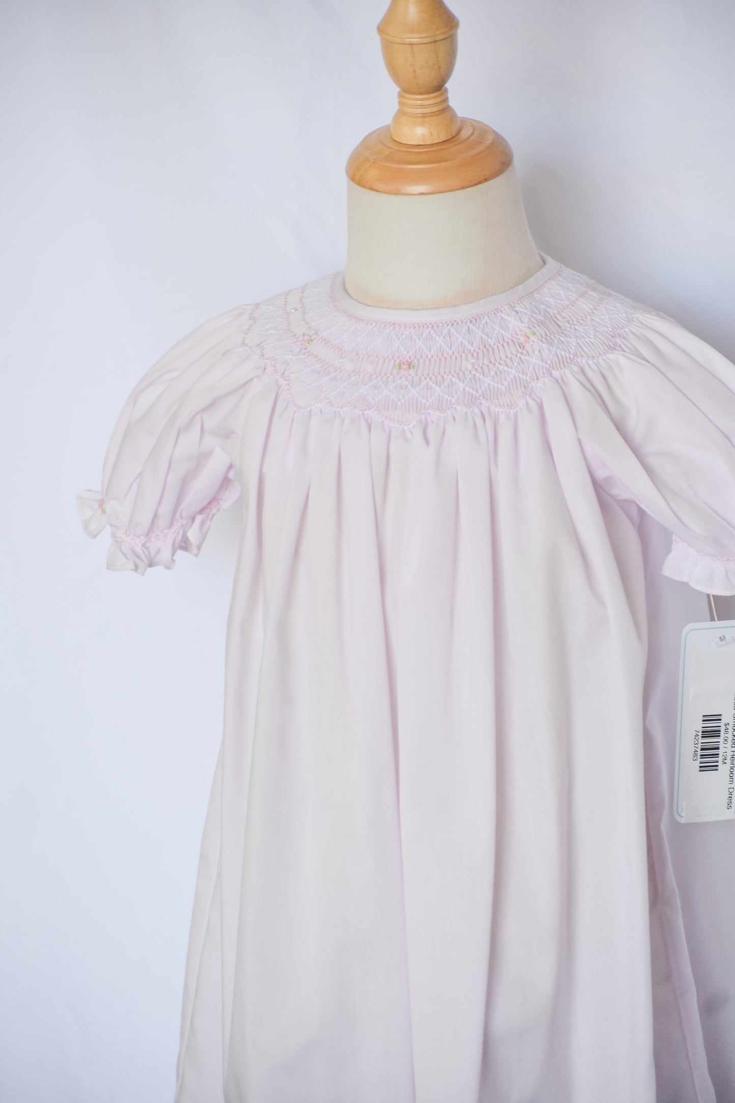 Rosebud Smocked Heirloom Dress