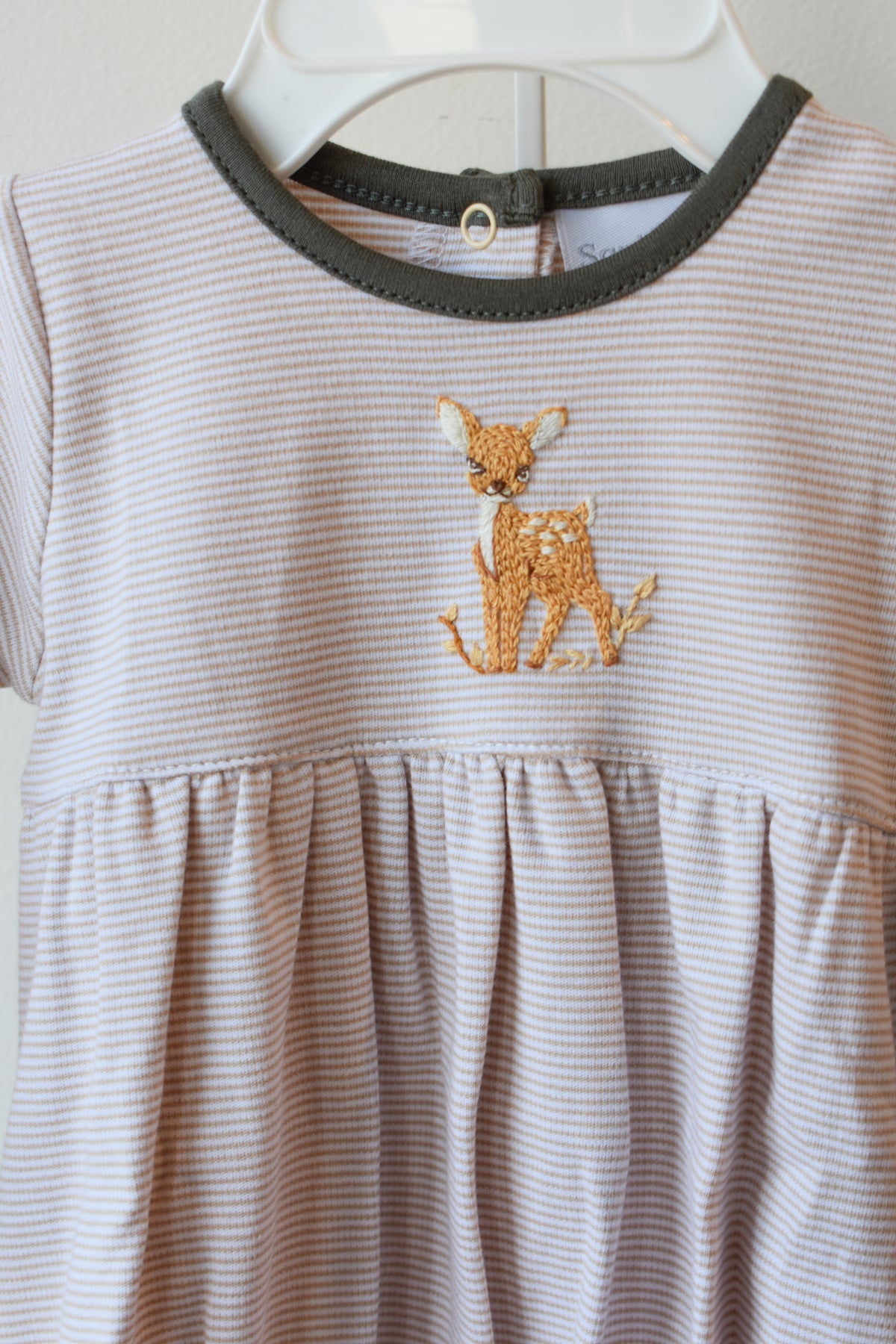 Fawning Around Mini Stripe Trim Bubble