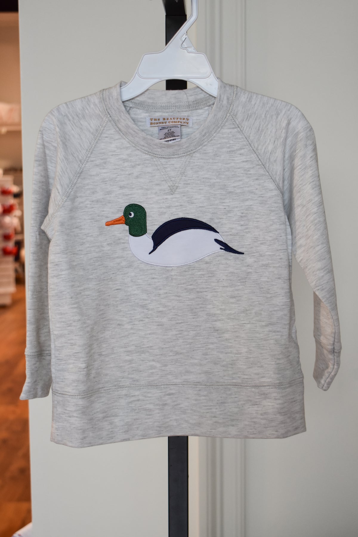 Cassidy Comfy Crewneck-Heathered Grey/Duck