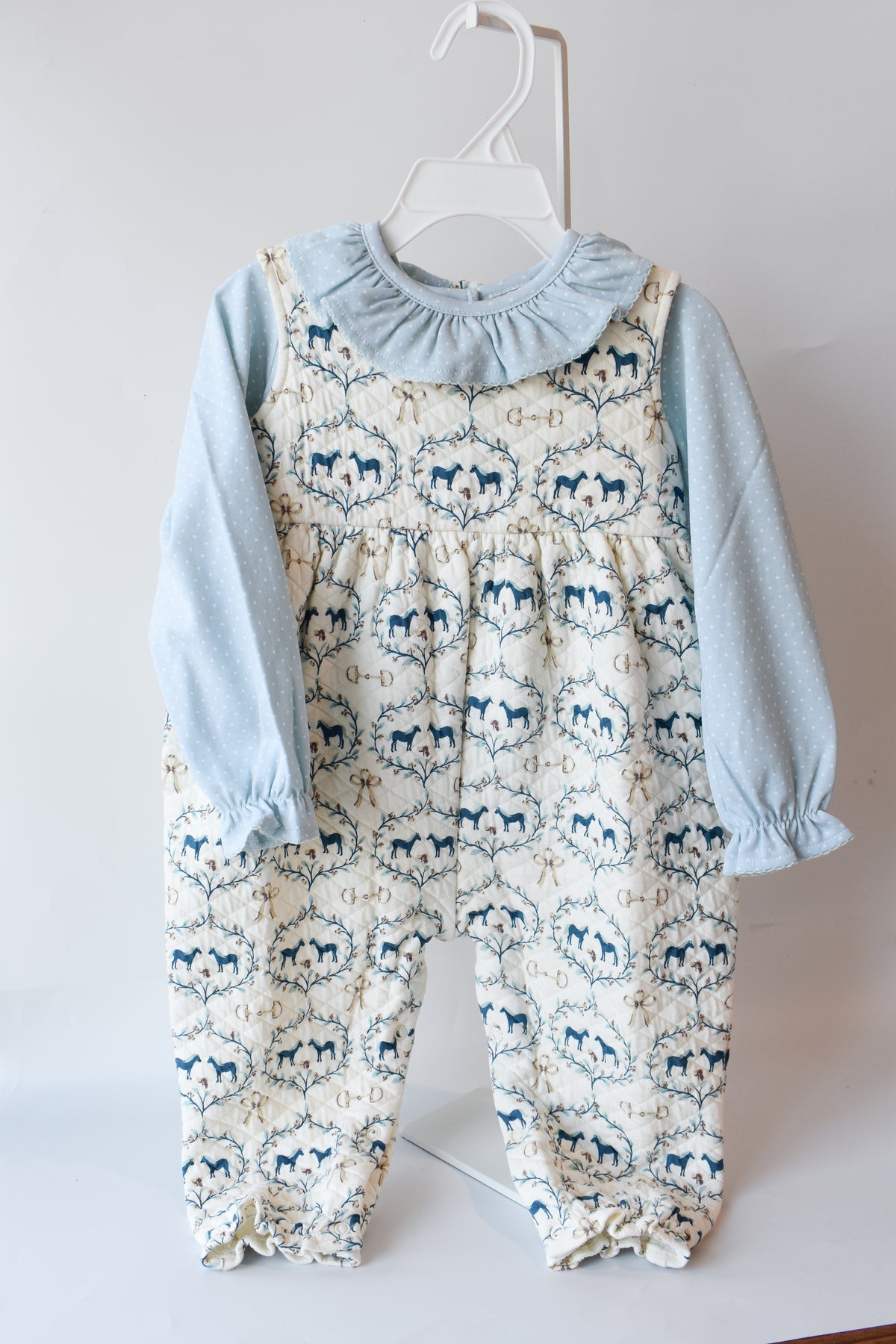 Sleeveless Quilted Rebecca Romper-Horse Bits and Bows