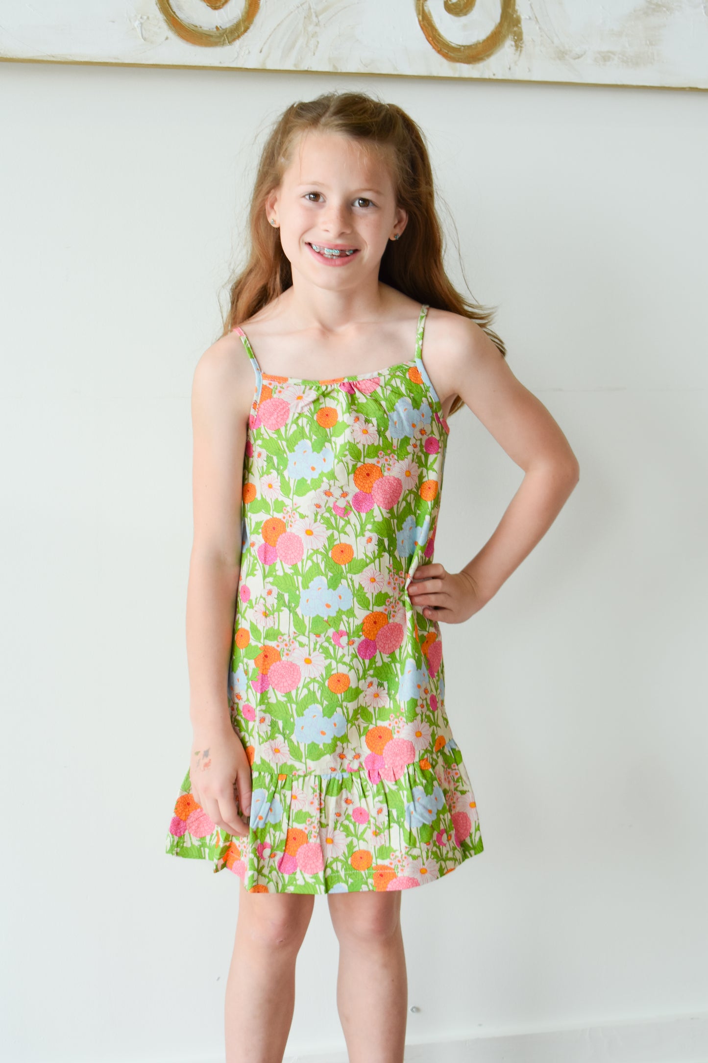 Strappy Dress-Longmeadow Floral