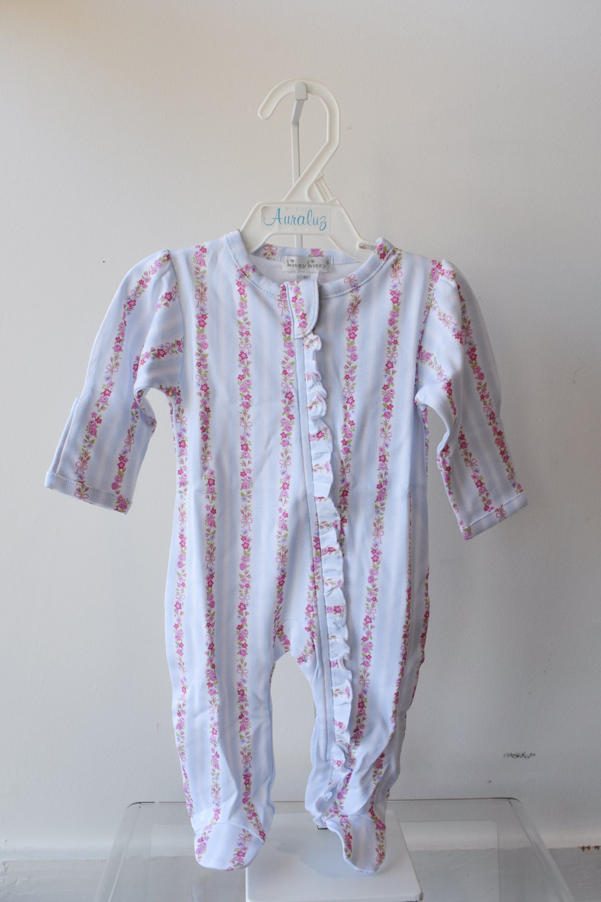 Rose Renaissance Zipper Footie