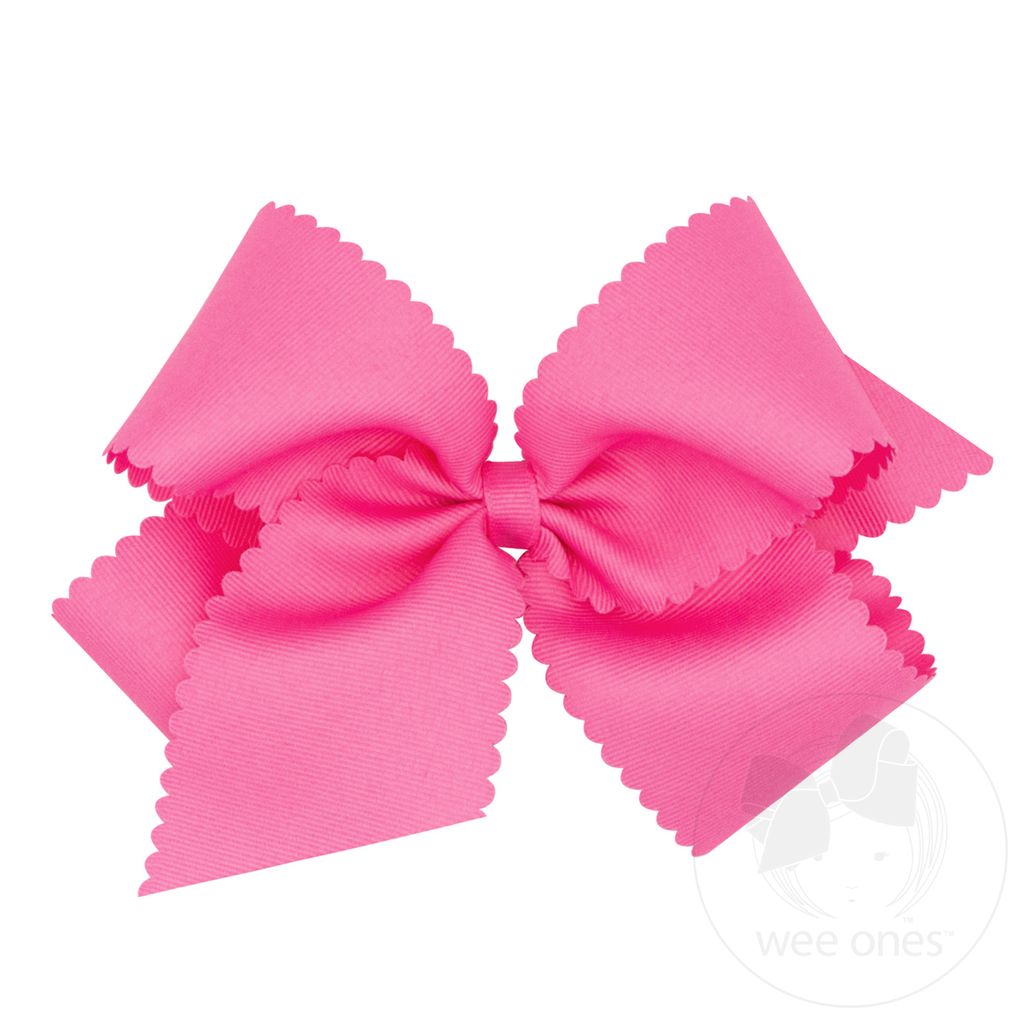 Medium Scallop Edge Classic Wrap Bow