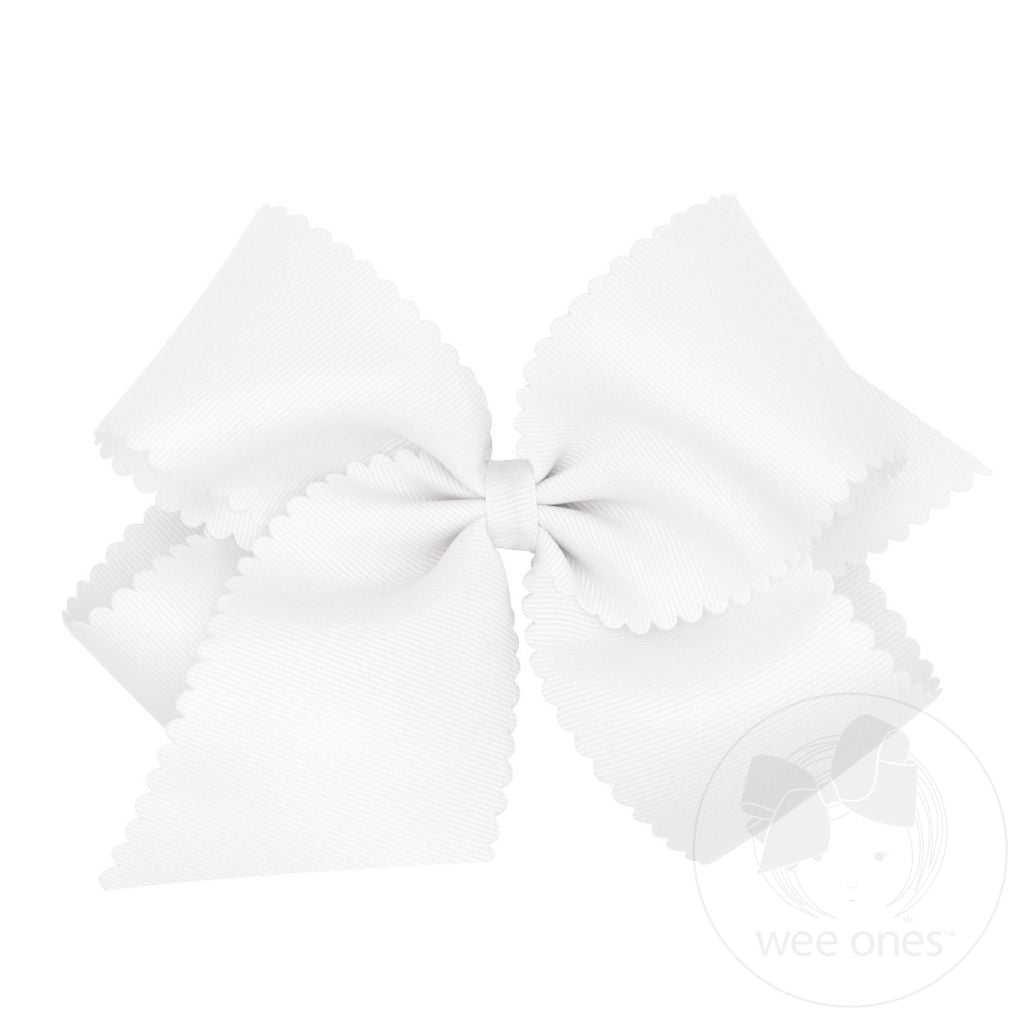 Medium Scallop Edge Classic Wrap Bow