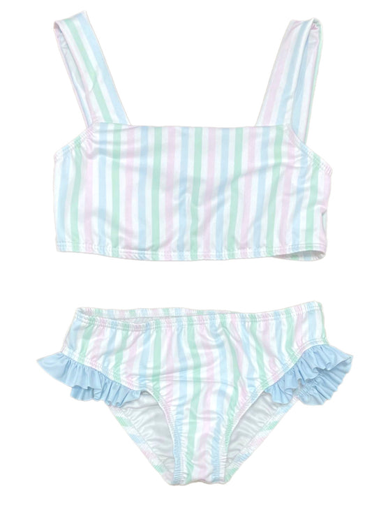 J&L Two Piece Pastel Stripe