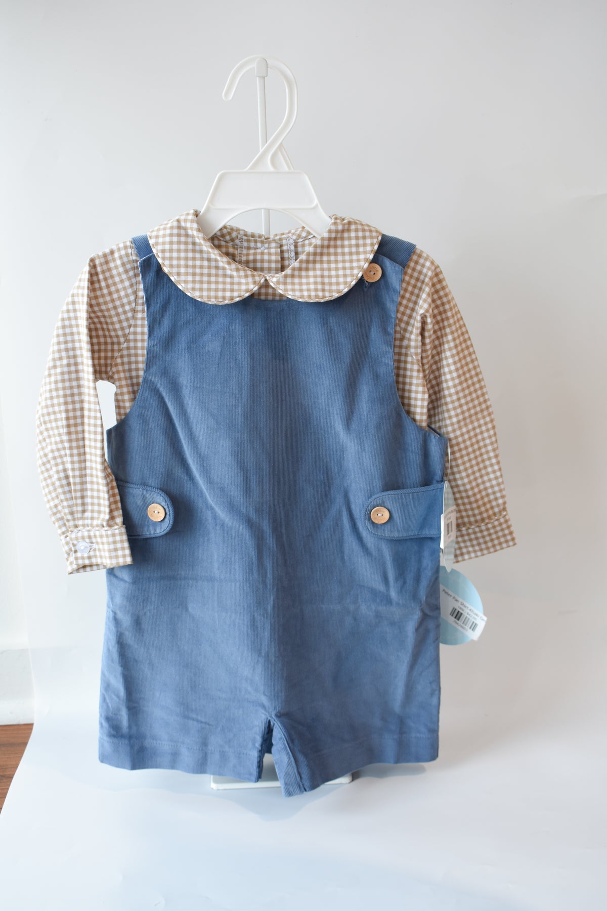 Button Tab Jon Jon-Stormy Blue Corduroy
