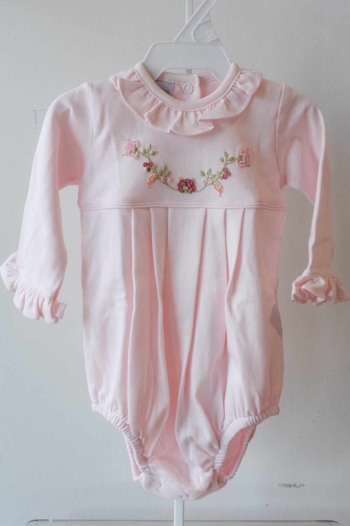 Fall Floral Vines Long Sleeve Ruffle Bubble