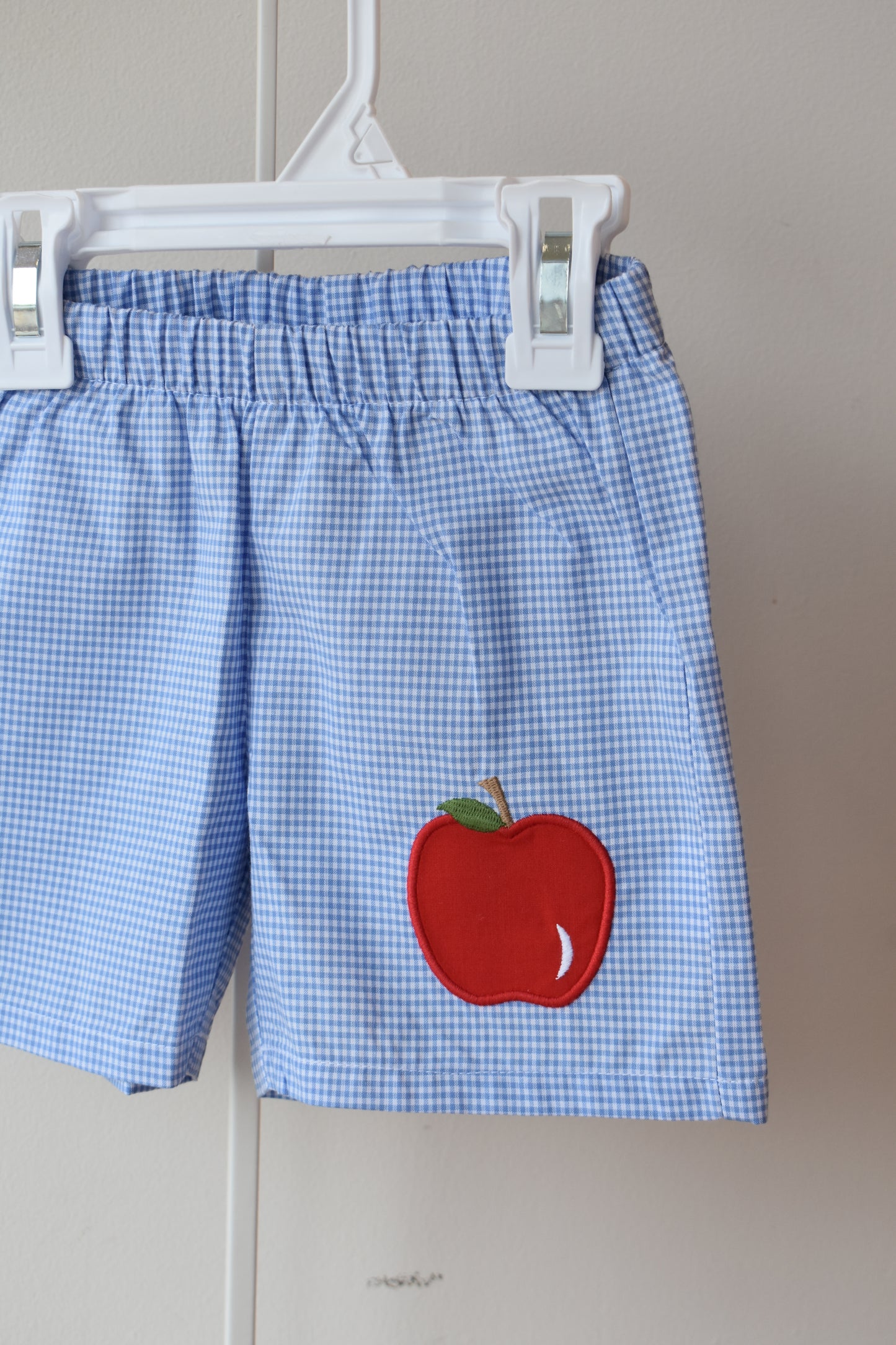 Embroidered Basic Short-Apple
