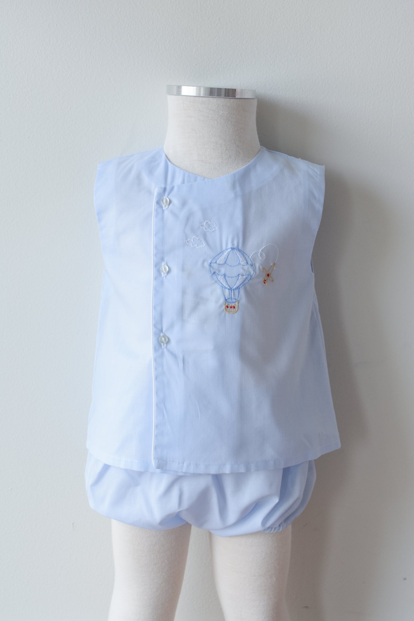 Hot Air Balloon Diaper Set in Blue