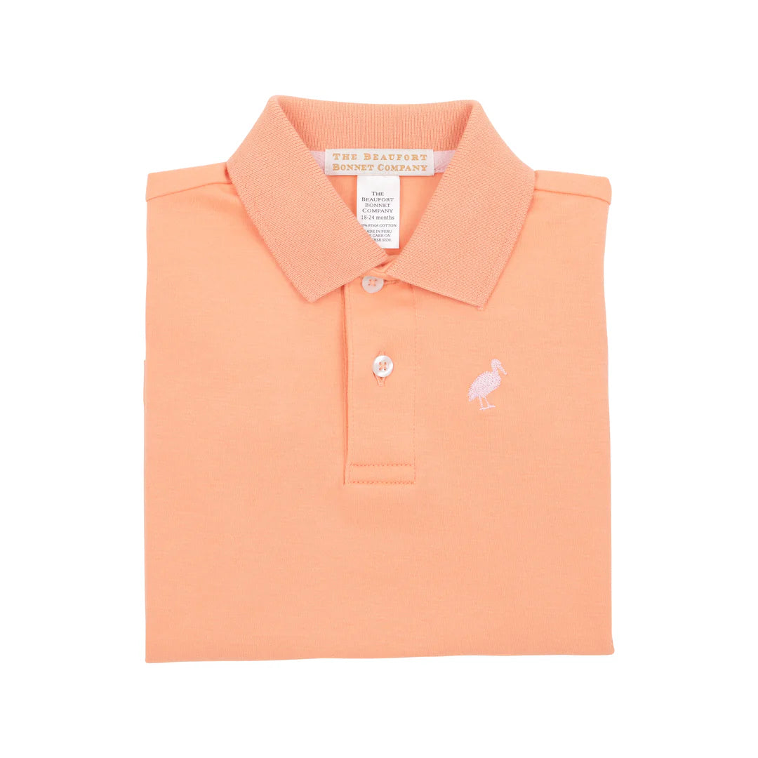 Prim and Proper Polo SS Pima-Seashore Sherbet/Palm Beach Pink