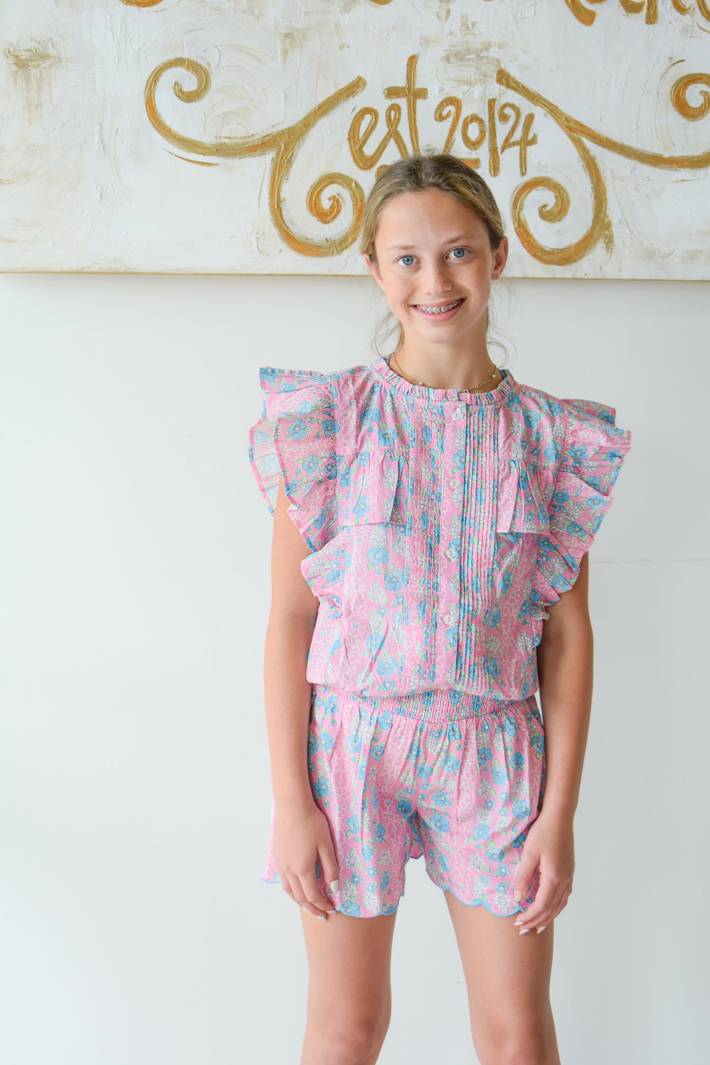Annie Top-Spring Marguerite Floral