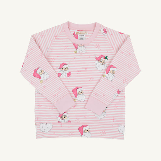 Cassidy Comfy Crewneck-Pink Dear Santa