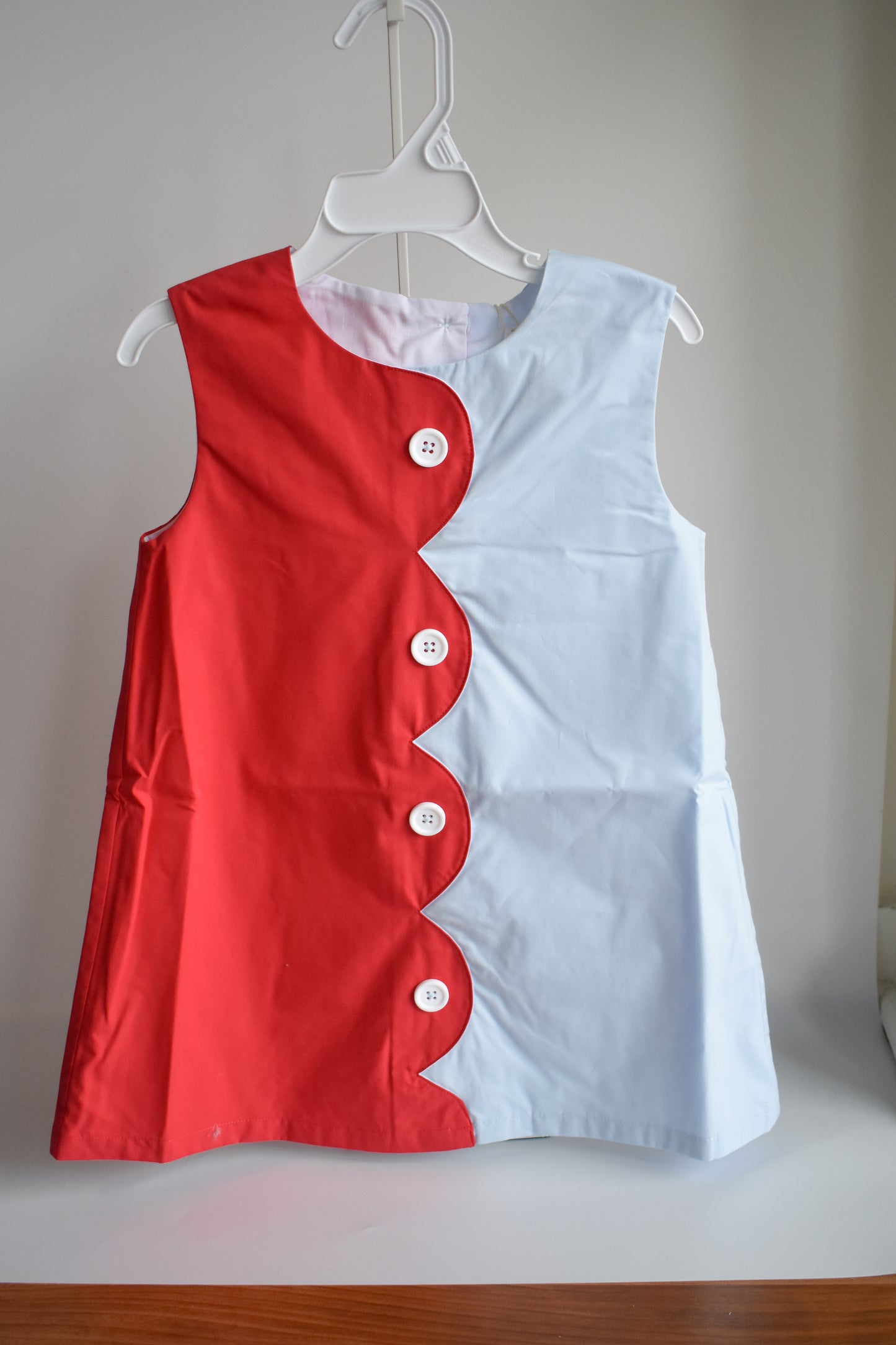 Kennedy Colorblock Jumper-Red/Buckhead Blue