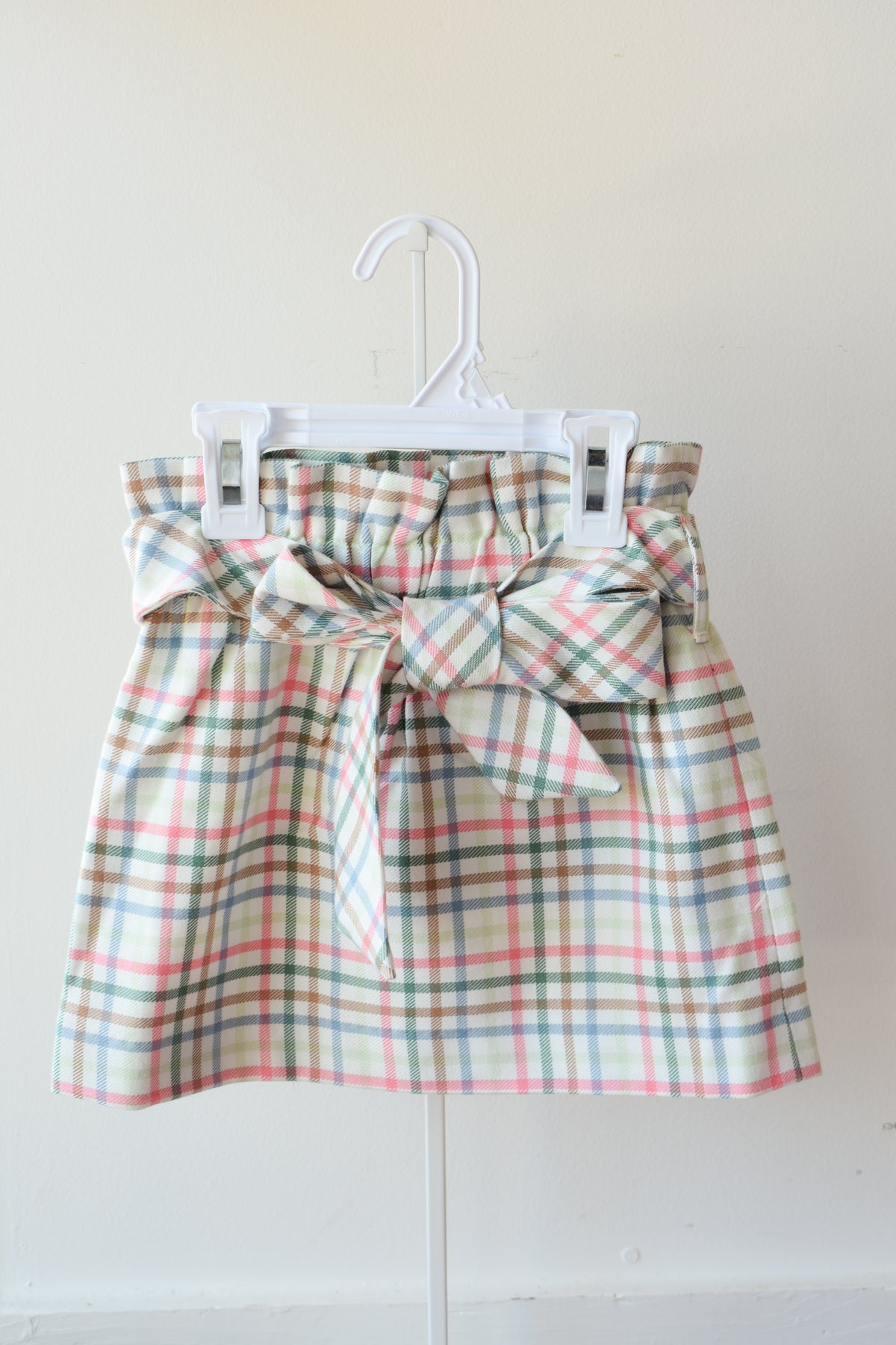Beasley Bow Skirt-Woven Manalapan Plaid