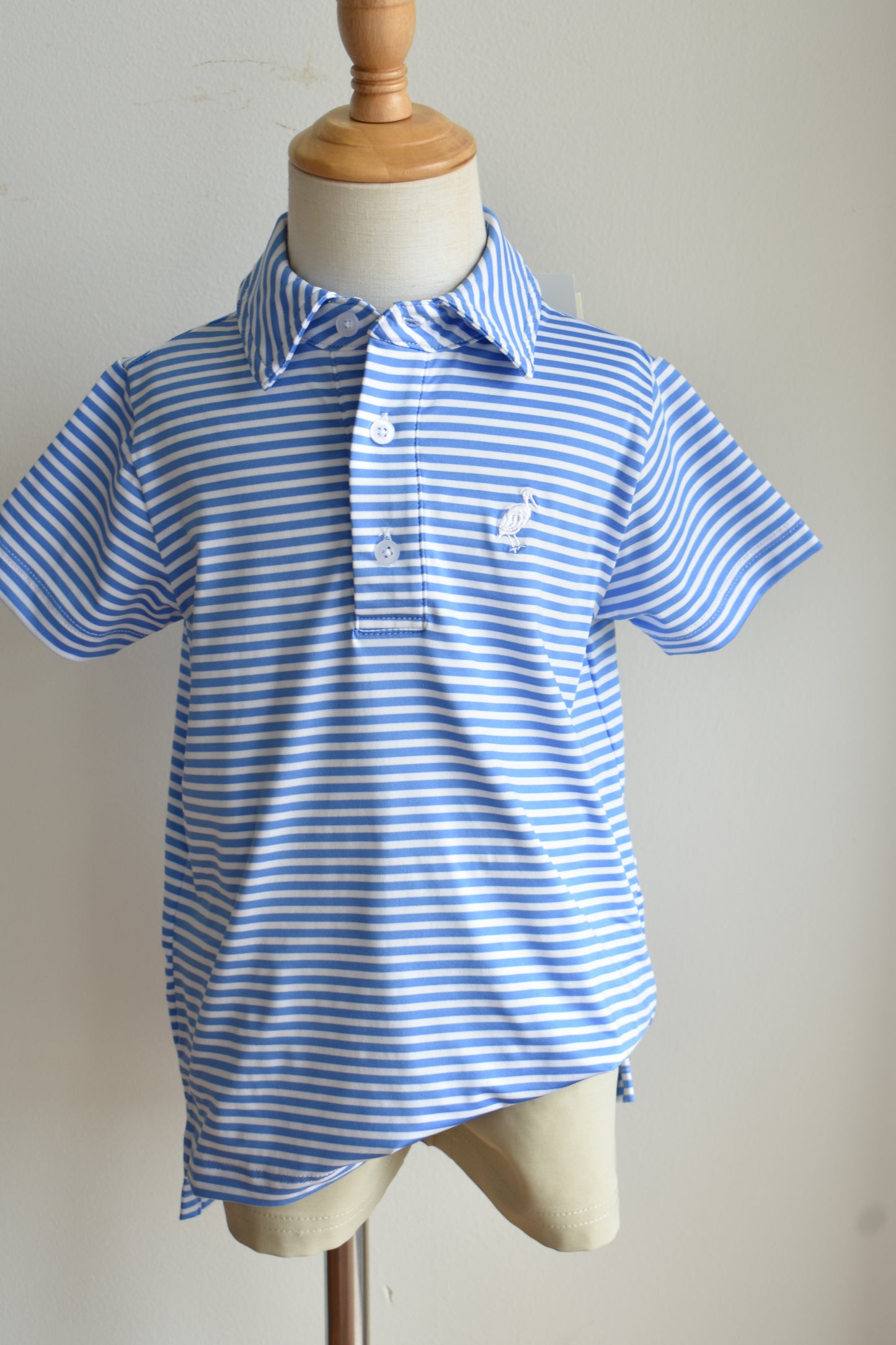 Prepletic Prim and Proper Polo-Sunrise Blvd Blue Stripe
