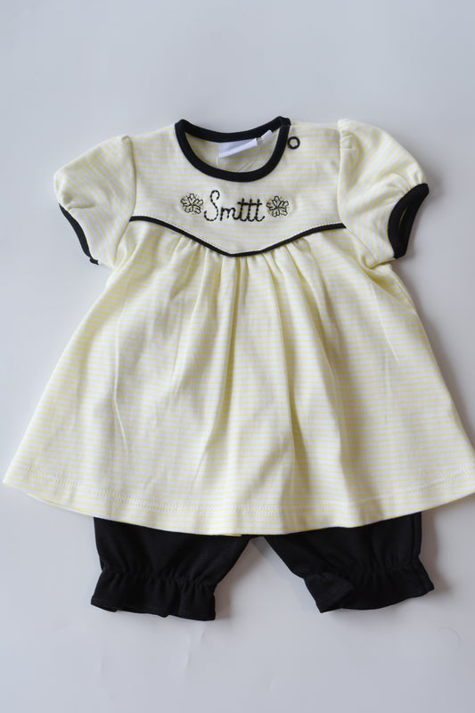 Smttt Pom Pom Embroidered Bloomer Set