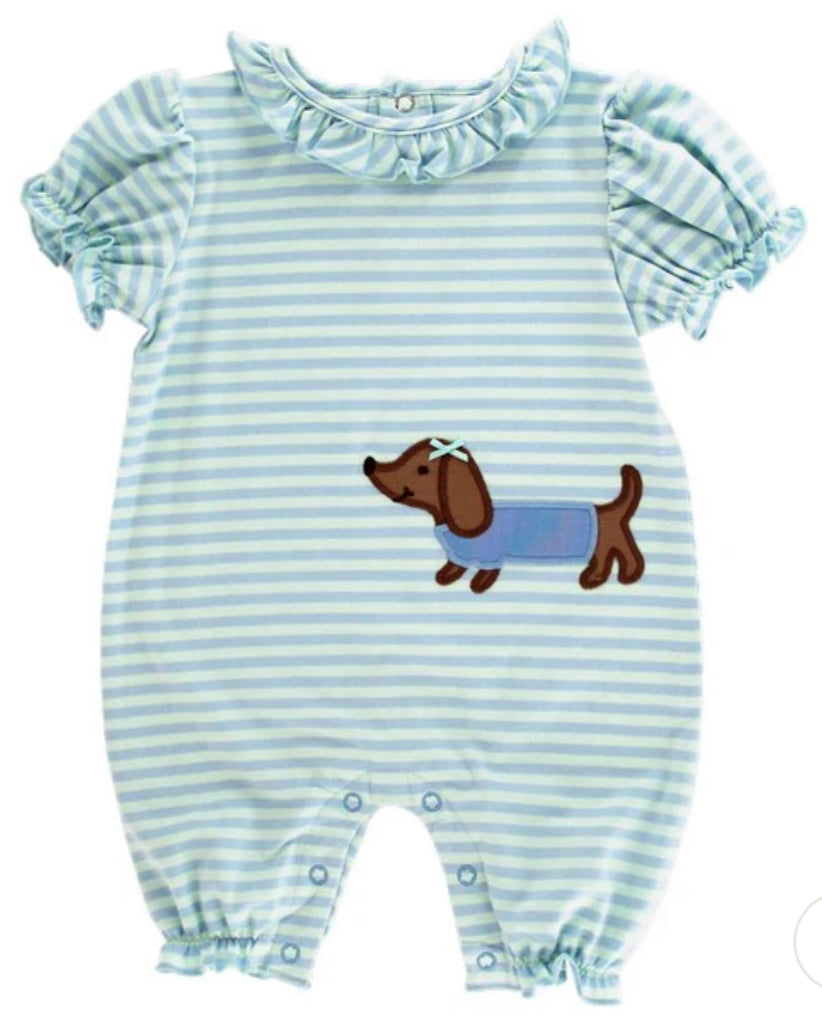 Doxie Girls Short Knit Romper